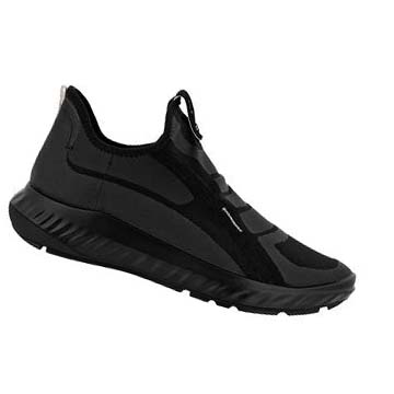 Women's Ecco Ath-1fw Alpha Slip On Sneakers Black | Canada 202LIS